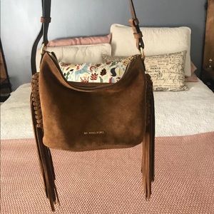 Michael Kors Billy Medium Suede Messenger Bag